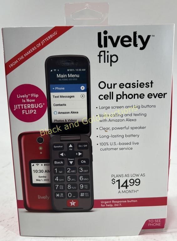 New Lively Flip Jitterbug Flip 2 Flip Phone