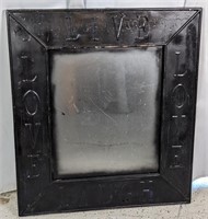 Black Frame Rectangle Mirror