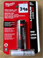 Milwaukee RedLithium USB 3.0AH Battery