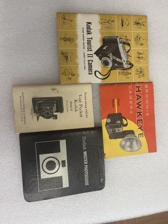 Vintage lot of Kodak camera manuals
