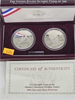 2 90% silver commemorative dollars