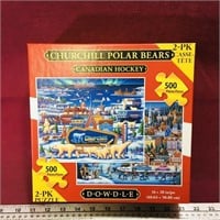 Dowdle Churchill Polar Bears 2-Jigsaw Puzzle Set