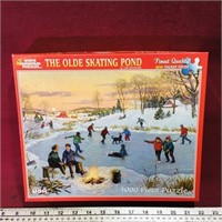 "The Olde Skating Pond" 1000-Piece Jigsaw Puzzle