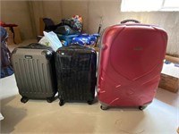 LOT #1 Suitcases - 3 Rolling 360 Suitcases