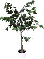 Moss & Bloom 4ft Artificial Ficus Tree in Planter