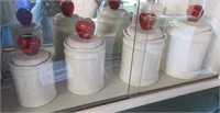 4 Apple Canisters