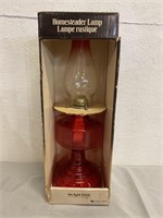 18.5" Indiana Glass Homesteader Oil Lamp