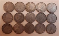 QE2 Silver dimes.