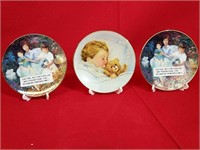 Three Small Avon Plates