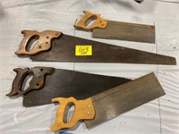 GROUP OF ANTIQUE HAND SAWS