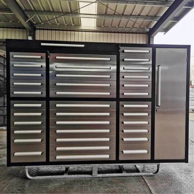 7' 35 Drawer & 1 Cabinet (Stainless Steel)