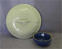 RW chamber pot lid AND small blue bowl