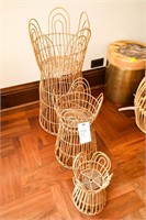 (3) Plant Stands, Various Sizes
