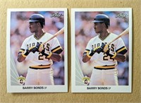 2 1990 Leaf Barry Bonds Cards #91