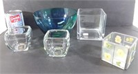 5 bols en verre - Glass bowls