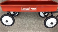 Red wagon, metal Ward 700, 34” long bed