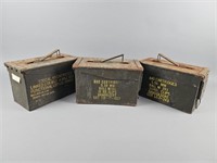 Vintage SCF 100 Cal & 5.56mm Ammo Boxes