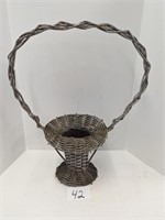 Antique Hourglass Shape Basket