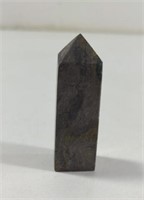 Gold Tone Quartz Obelisk Stone Tower