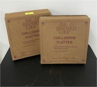 PAMPERED CHEF CHILLZANNE PLATTERS (2)