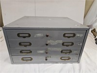 4 Drawer Organizer Industrial File Box 19x17 x11h