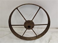 Lawn & Garden Steel Wheel Primitive Decor 16" w