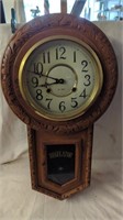 Vintage Elgin 31 Day Wall Regulator Clock -