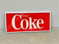 vintage Coke lighted display sign .