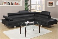 Sectional Sofa, Black