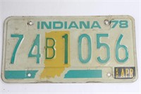 1978 Spencer County Indiana License Plate