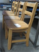 (4) Wooden Children's Chairs