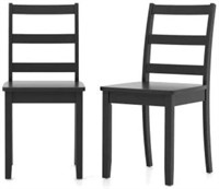 Retail$140 Set of 2 Wood Dining Chairs