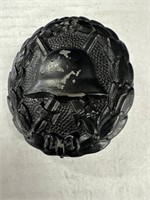 BLACK CLASS FIRST WORLD WAR WOUND BADGE 1914