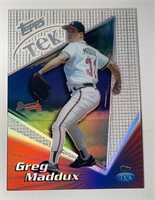 1999 Topps Greg Maddux Clear Cut Baseball Card