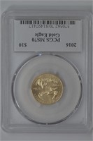 2016 $10 Gold Eagle PCGS MS70