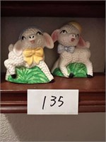 LAMBS SALT & PEPPER SHAKERS