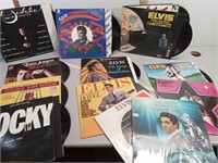 7 Elvis Presley 33 1/3 vinyl record albums + more