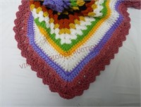 Hand Made Crochet Afghan ~ 52"x68"