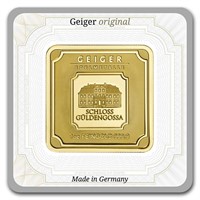 1oz Gold Square Geiger Edelmetalle Capsuled Assay