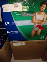 Lot of small medium adult diapers