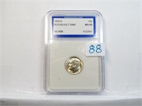 1955 D Roosevelt Dime IGS Graded MS 68 Silver