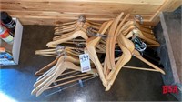 Qty of Misc Wood Coat Hangers