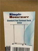 Standard rod Clothing Garment Rack with Wheels,