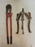 Puller and 24 inch bolt cutters