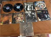 10 old classic rock 33rpm records Rolling Stones +