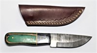 Damascus Steel Knife with Wood Handle