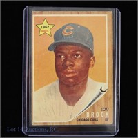 1962 Topps #387 Lou Brock MLB Baseball Rookie Card