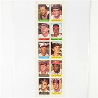 1964 Bazooka Stamps MLB Players #6 Complete Panel