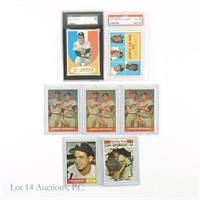 1961 Topps MLB Baseball Cards (PSA/SGC) (7)