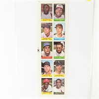 1964 Bazooka Stamps MLB Players #1 Complete Panel